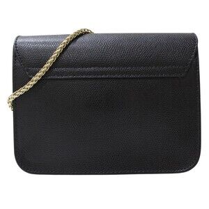 Furla Leather Metropolis Shoulder Bag Black Crossbody Chain
